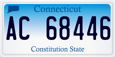 CT license plate AC68446