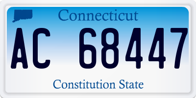 CT license plate AC68447