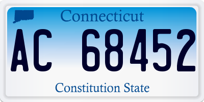 CT license plate AC68452
