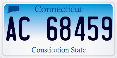 CT license plate AC68459