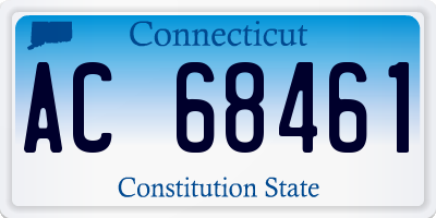 CT license plate AC68461