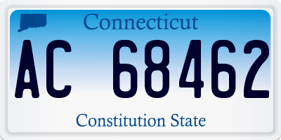 CT license plate AC68462