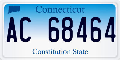 CT license plate AC68464