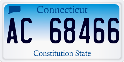 CT license plate AC68466