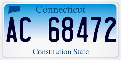 CT license plate AC68472