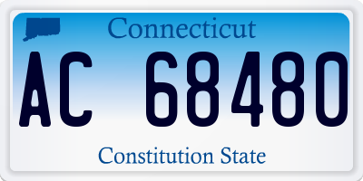 CT license plate AC68480