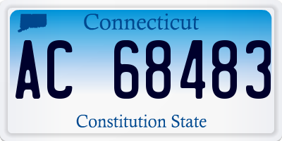 CT license plate AC68483