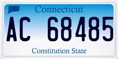 CT license plate AC68485