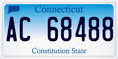 CT license plate AC68488