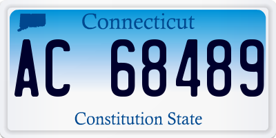 CT license plate AC68489