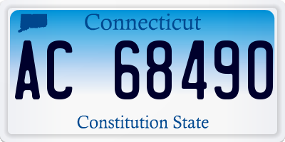 CT license plate AC68490
