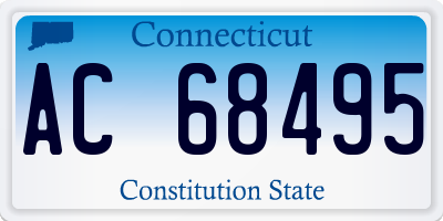 CT license plate AC68495