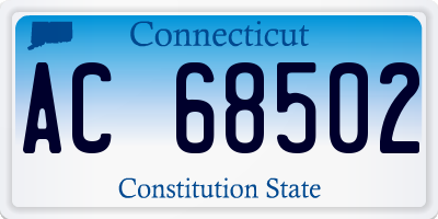 CT license plate AC68502