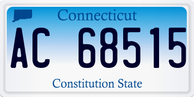 CT license plate AC68515