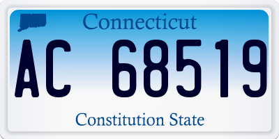 CT license plate AC68519