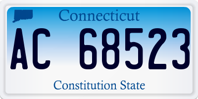 CT license plate AC68523