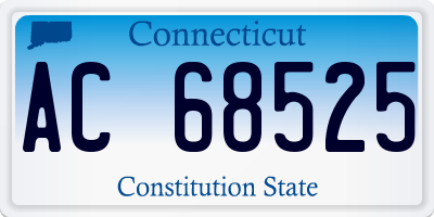 CT license plate AC68525