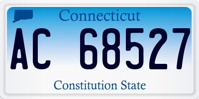 CT license plate AC68527