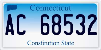 CT license plate AC68532