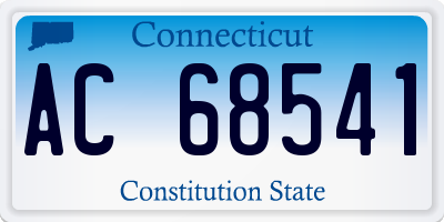 CT license plate AC68541
