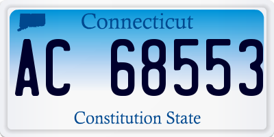 CT license plate AC68553