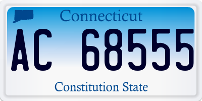 CT license plate AC68555