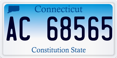 CT license plate AC68565