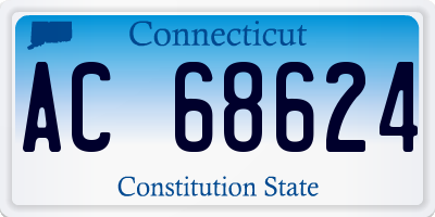 CT license plate AC68624