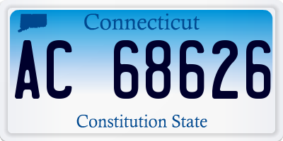 CT license plate AC68626