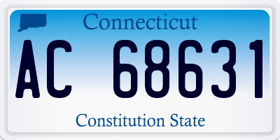 CT license plate AC68631