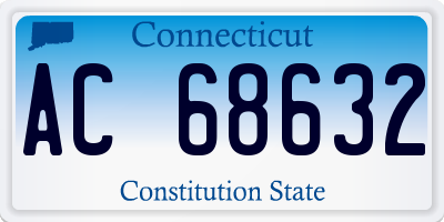 CT license plate AC68632