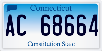 CT license plate AC68664