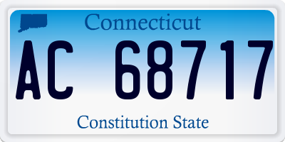 CT license plate AC68717