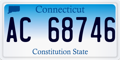 CT license plate AC68746