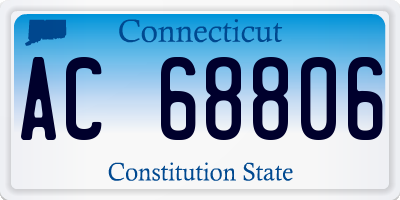 CT license plate AC68806