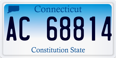 CT license plate AC68814