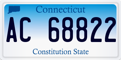 CT license plate AC68822