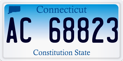 CT license plate AC68823