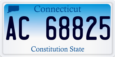 CT license plate AC68825