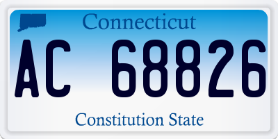 CT license plate AC68826