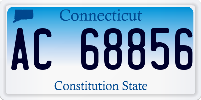 CT license plate AC68856