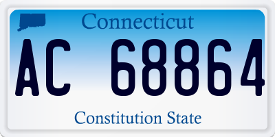 CT license plate AC68864