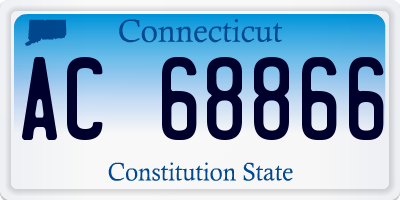 CT license plate AC68866