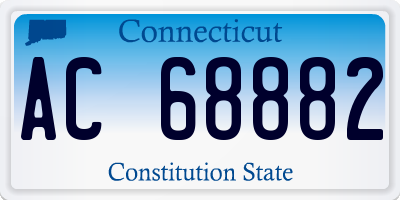 CT license plate AC68882