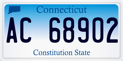 CT license plate AC68902