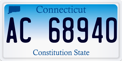 CT license plate AC68940