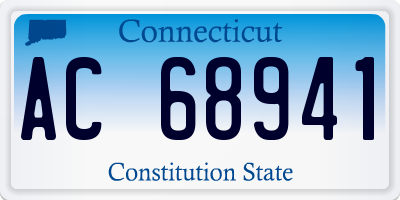 CT license plate AC68941