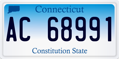 CT license plate AC68991