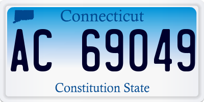 CT license plate AC69049