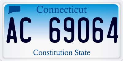 CT license plate AC69064